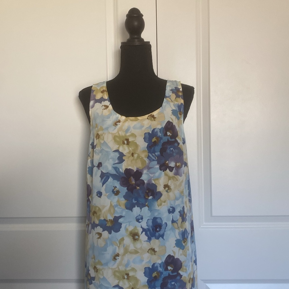 Vintage Tickets Floral‎ Sleeveless Dress